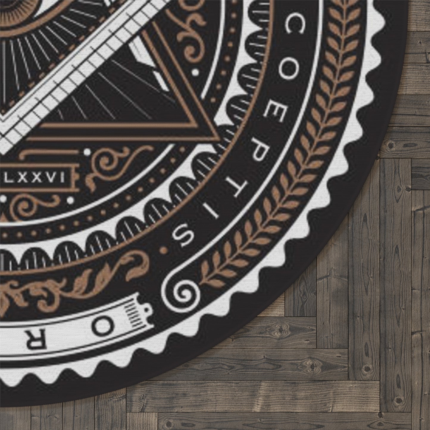 Rundt frimurerteppe I